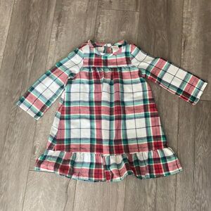 Gymboree plaid Christmas nightgown 3